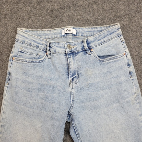 YMI Jeans Womens 9/29 Light Wash Stretch Boho Streetwear Bootcut Leg Y2K Fairy - Picture 5 of 12